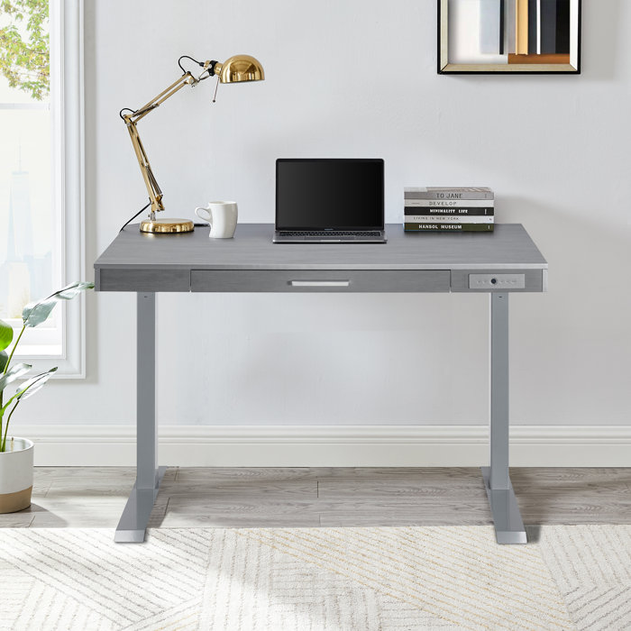 Latitude Run® Oneonta Height Adjustable Standing Desk & Reviews Wayfair